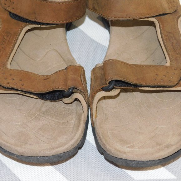 Teva 6101 Fossil Canyon Leather Sandal Size 11 Waterproof main image 5